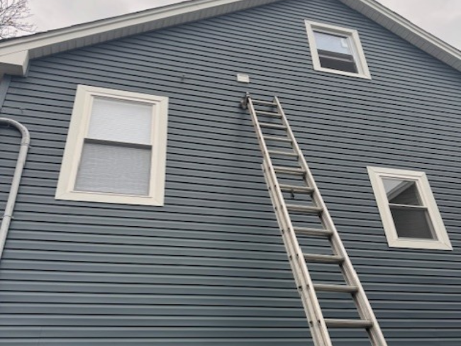 New siding installation on a home in Clifton, NJ